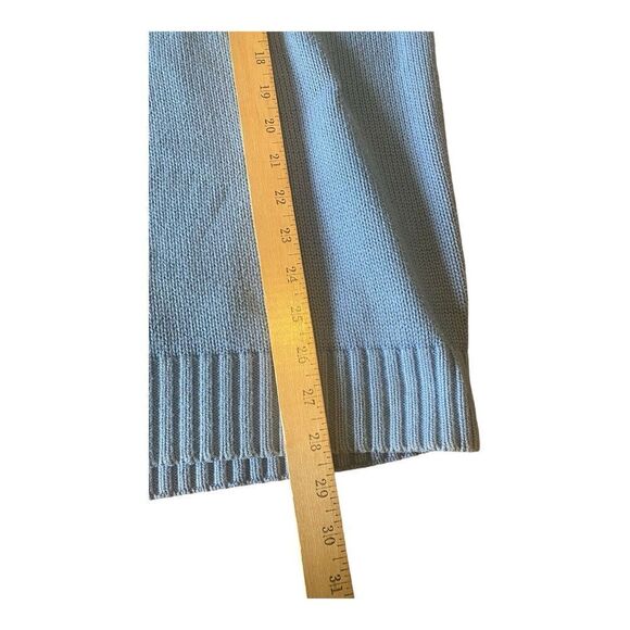 Vintage Tommy Hilfiger Men's M Blue Pullover Sweater Crewneck Logo Heavyweight - Picture 9 of 9